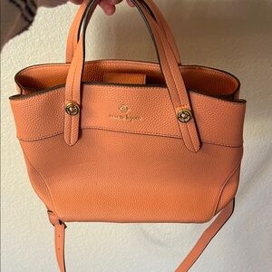 Nanette Lepore Orange Leather Satchel